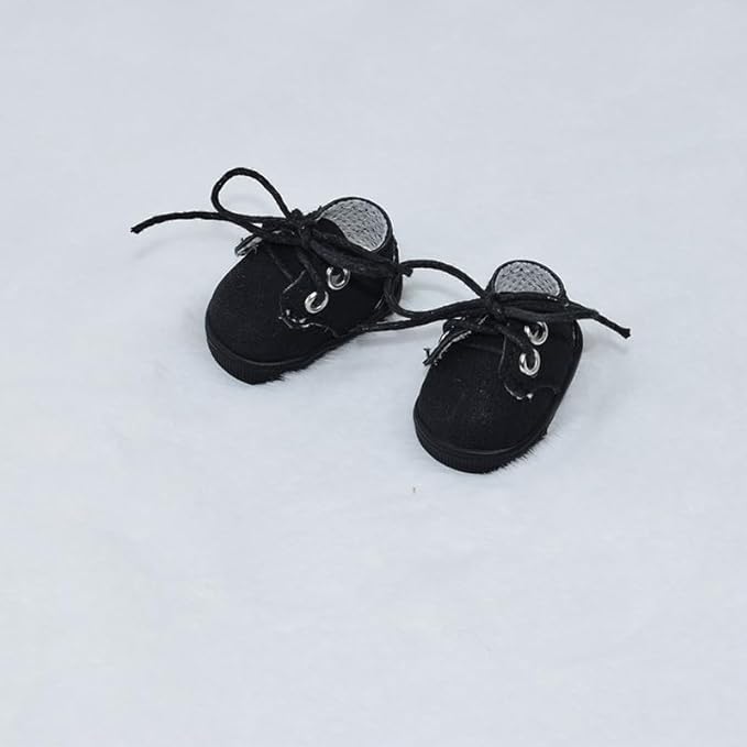 Compatible with Labubu Doll Shoes for 17cm Doll,Shoes Used for Labubu Accessories (DB-Black)