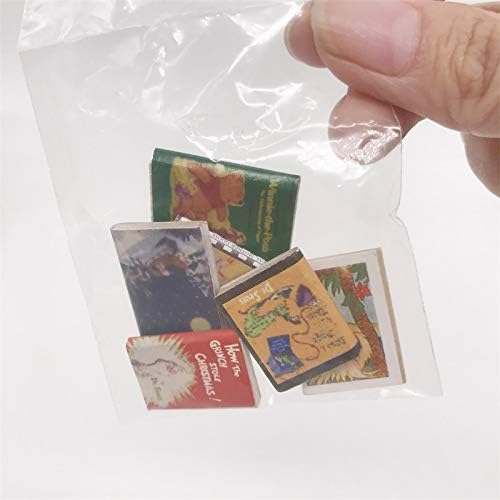 Dollhouse Decoration Accessories, 1:12 Dollhouse Miniature 6 PCS Comic Books Set