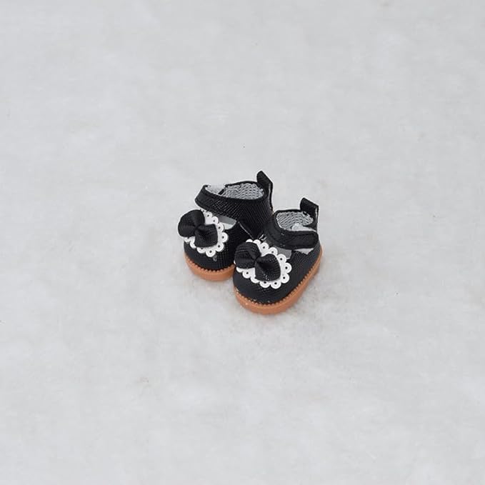 Compatible with Labubu Doll Shoes for 17cm Doll,Shoes Used for Labubu Accessories(GZA-Black)