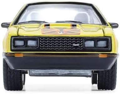 Greenlight Collectibles 13370-C Muscle Series 30-1:64 Scale Diecast Model - 1979 Mustang Cobra Fastback - Bright Yellow with Black and Red Cobra Hood Graphics and Stripe Treatment