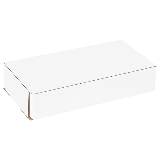 Box USA BM1052 10"L x 5"W x 2"H, White (Pack of 50)