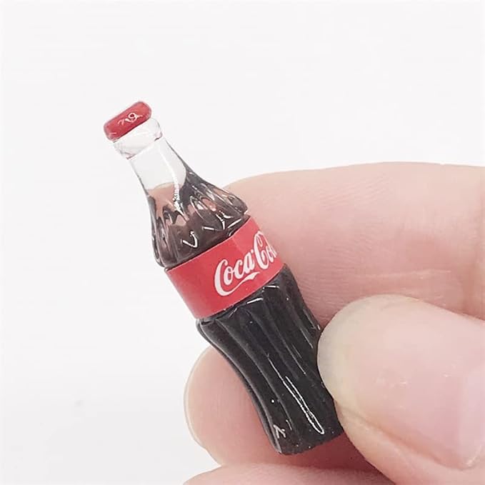 Dollhouse Decoration Accessories, 1:12 Dollhouse Ornament 4 Pcs Simulation Miniature Food Play Drink