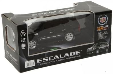 Liberty Imports R/C General Motors Escalade 1:24 Scale Toy Replica Vehicle - Officially Licensed Remote Control SUV with 2.4G Full-Function Technology, Working Lights (Black)