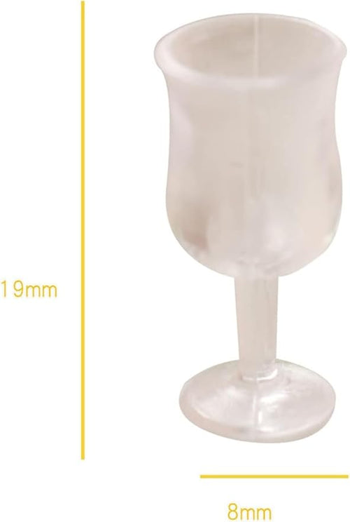 10Pcs Miniature Cup Lovely DIY Mini Goblet Model Play House Drinkware Toy, Dollhouse Accessories