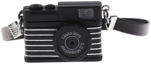 1Pc Black 1:4 Scale Mini Camera Prop Ornament Vintage Camera Model,Vintage Camera Prop,Miniature Camera,Prop Camera,Miniature Digital Camera Mini Decoration Accessories，Dollhouse Accessories(WFA1142)
