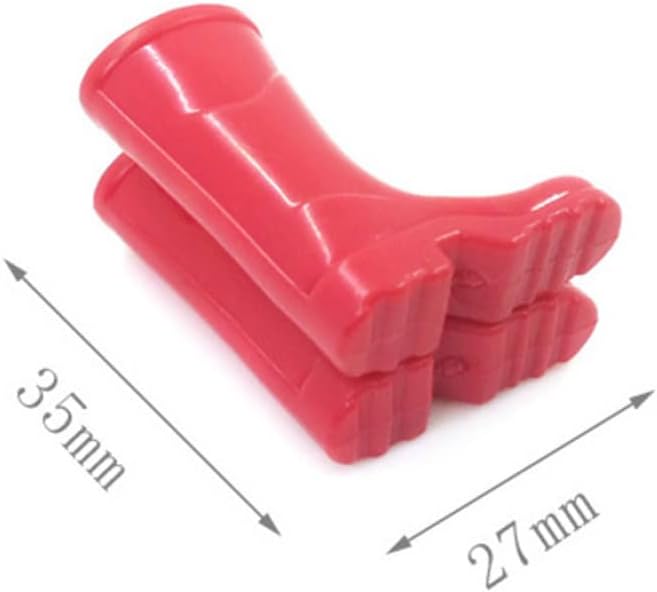 Dollhouse Rain Boots Miniature 1:12 Scale Color DIY Mini Rain Shoes Plastic Rainboot Decoration for Doll Dollhouse Accessories, Red | Boots