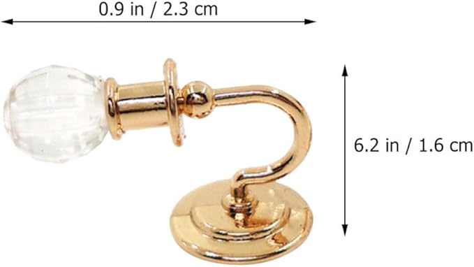 1 Pair Miniature Wall Light Decor of Stylish Dollhouse Lamps for Scene Decoration DIY Mini Model Design Fine Craftsmanship Present for Mini House Enthusiasts
