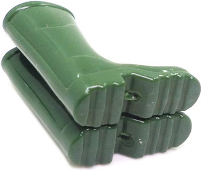 Doll Accessories|Dollhouse Rain Boots Miniature 1:12 Scale Color DIY Mini Rain Shoes Plastic Rainboot Decoration for Doll Dollhouse Accessories, Green