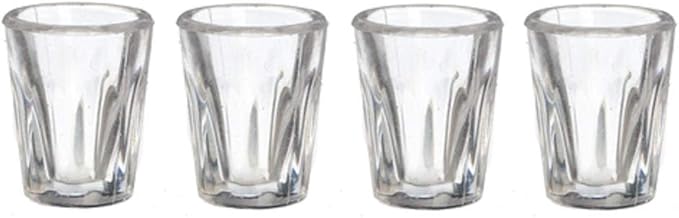 Dollhouse Miniature 4 Pc Bistro Glasses Set #G7263