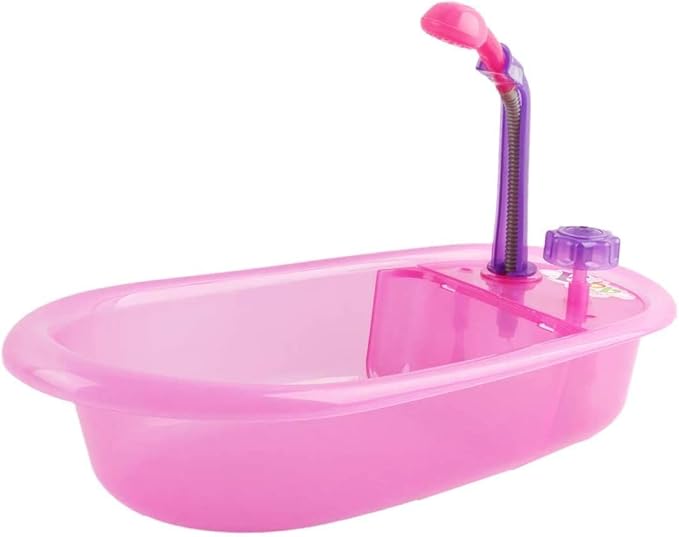 deAO Baby Doll Set,13 Inch Bath Time Baby Doll Playset with Working Shower Spray and Accessories for Kids,Baby Doll and Accessories with Bath Set, Great Pretend Play Toys for Girls