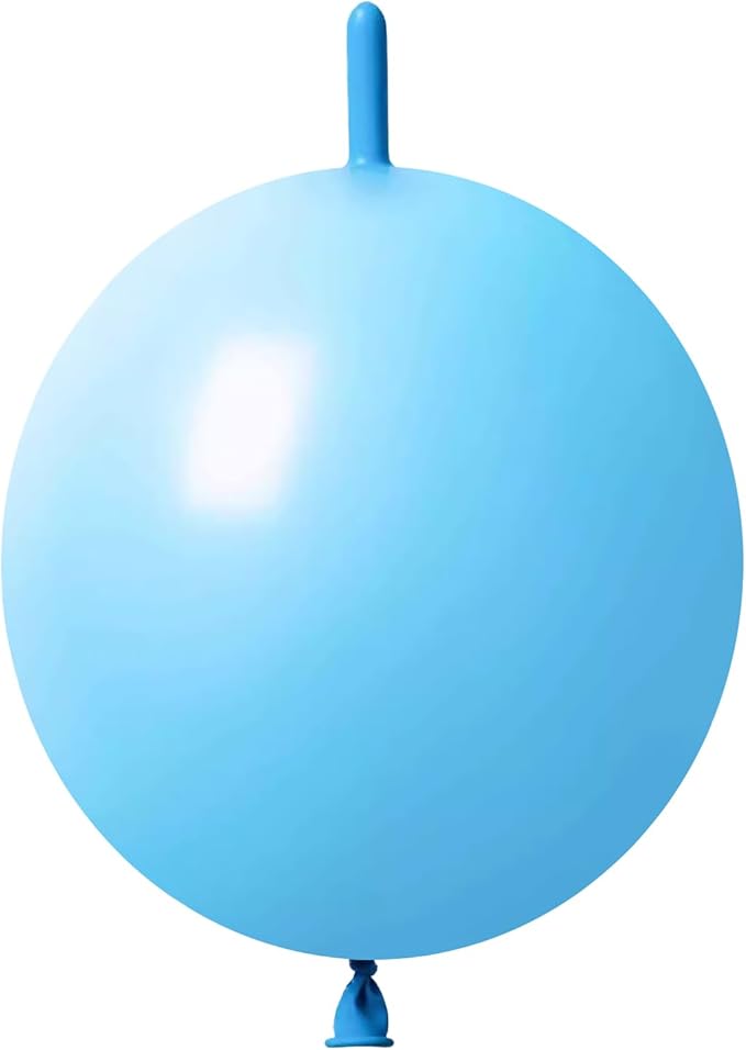 IN-JOOYAA 6 Inch Blue Latex Link Balloon 50 Pcs Quick Link Balloons for Party Decoration