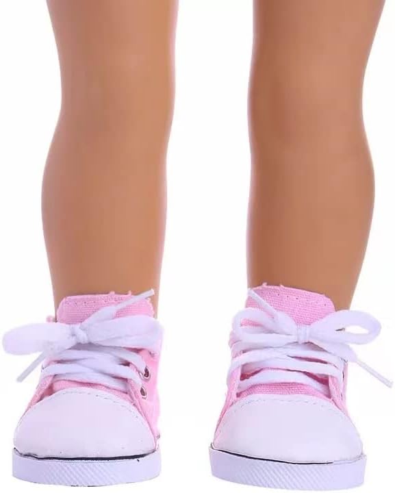 YIJING Doll Accessories,Five Pair 18 Inch America Doll's Shoes,Suitable for 18 inch Doll,Best Gift for Girl