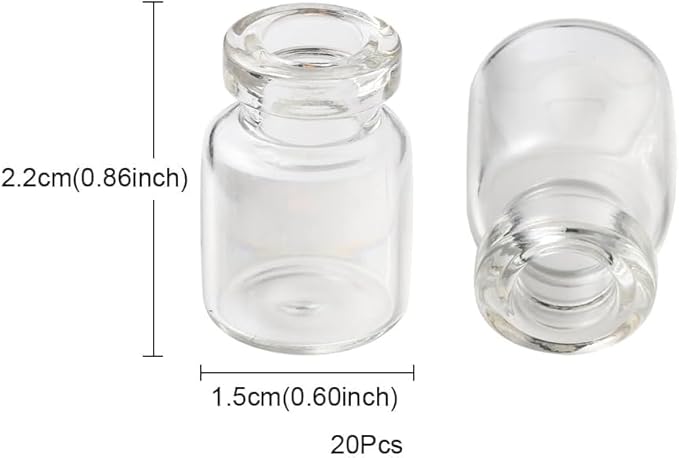 10Pcs Dollhouse Glass Jars Miniature: 1/12 Scale Glass Bottles Food Container - Mini Canister Empty with Cork, Dollhouse, Dollhouse Decor for Kitchen Restaurant DIY Accessories