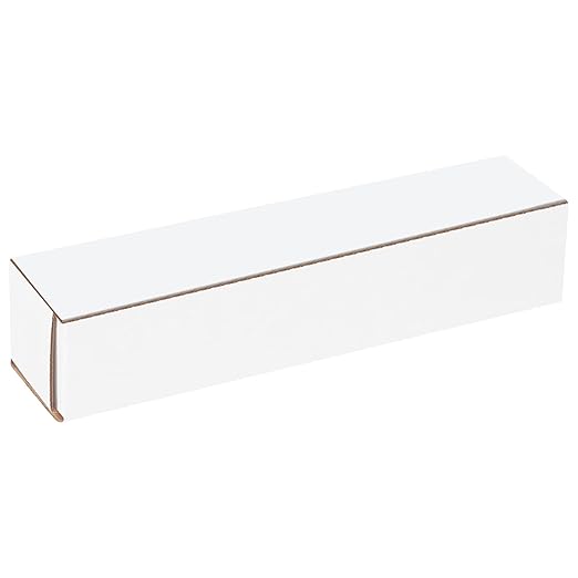 Box USA BM1022 10"L x 2"W x 2"H, White (Pack of 50)