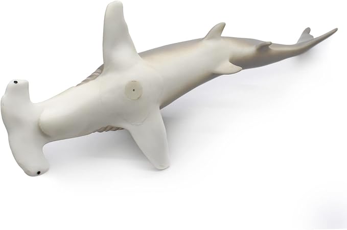 SmilerSmile Simulated Ocean Big Animal, One pc 15Inch Soft Filled Rubber Sea Educational Toys (Hammerhead Shark)