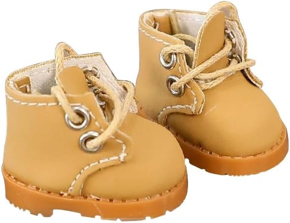 Compatible with Labubu Doll Shoes for 17cm Doll,Shoes Used for Labubu Accessories(GB-Brown)