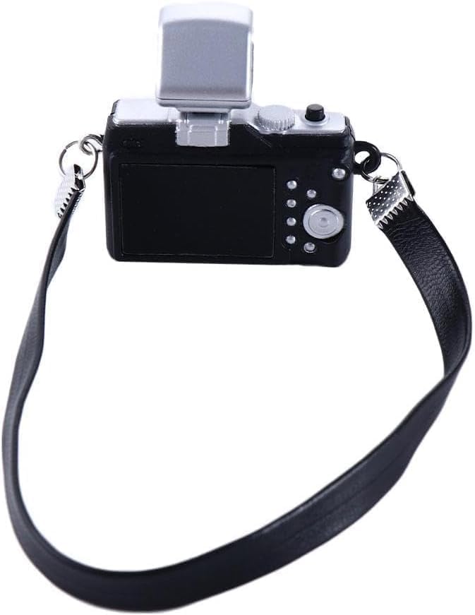 2Pcs Miniature Camera 1:4 Scale Mini Camera Prop Mini Camera Ornament Vintage Camera Model Digital Camera Mini Decoration Accessories Photography Props