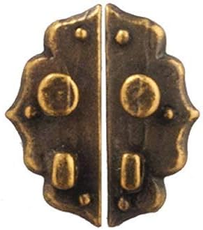 Dollhouse Antique Brass Cabinet Pull Panels Handle Plates Miniature 1:12 Scale