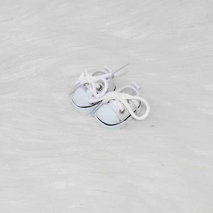 Compatible with Labubu Doll Shoes for 17cm Doll,Shoes Used for Labubu Accessories (F-White)