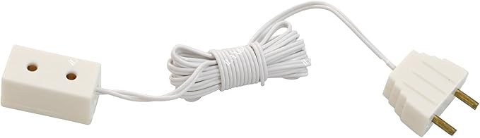 iLAND 1:12 Scale Accessories of Dollhouse Lighting Power Strip Supply Wire,12V Extension Cords for Miniature Lights in DIY Miniature House Kit Dollhouse Accessories(4 Mini Power Strip Extension Cords)