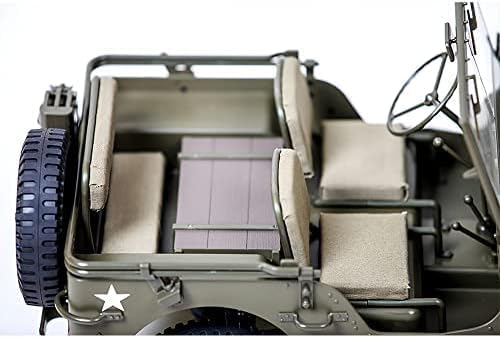 Fms 1/6 1941 MB Scaler RC mini Jeep RC Truck MB Scaler 4x4 Hobby Grade Brushed RC Rock Crawler RC Army Military Truck for Adults,RS (1/6)