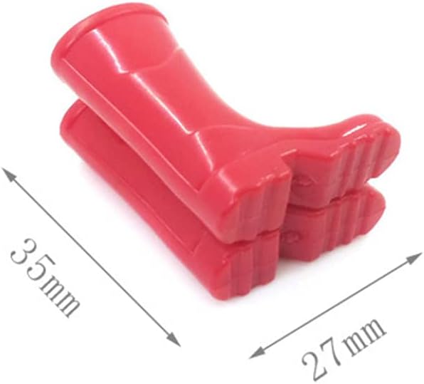 Christmas Decorations, Dollhouse Rain Boots Miniature 1:12 Scale Color DIY Mini Rain Shoes Plastic Rainboot Decoration for Doll Dollhouse Accessories, Red