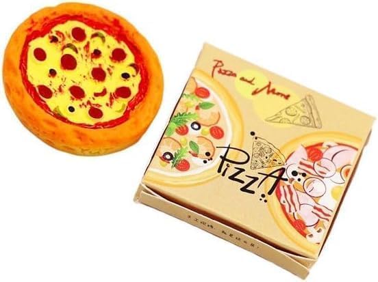 Miniature Pizza Box Set, 1:12 Dollhouse Food Model Set Doll House Furniture Supplies, Dollhouse DIY Accessories, Dollhouse Furniture Shooting Props, Decorations