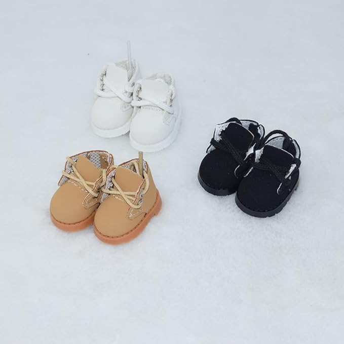 Compatible with Labubu Doll Shoes for 17cm Doll,Shoes Used for Labubu Accessories(GB-Brown)
