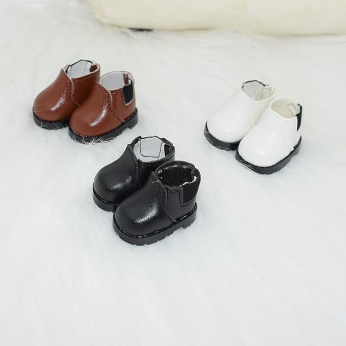 Compatible with Labubu Doll Shoes for 17cm Doll,Shoes Used for Labubu Accessories (X-Brown)