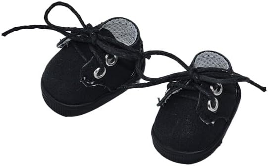 Compatible with Labubu Doll Shoes for 17cm Doll,Shoes Used for Labubu Accessories (DB-Black)