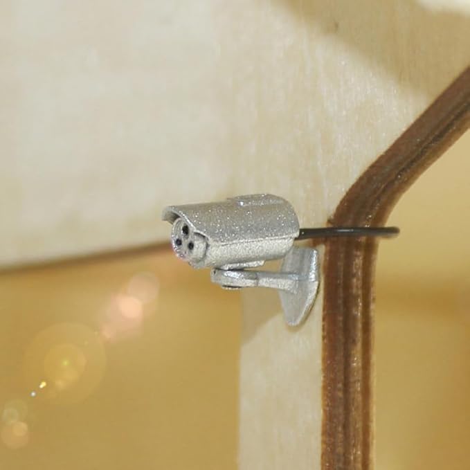 HANABASS Miniature Dollhouse Camera Accessory 1 12 Scale Realistic Mini Fake Security Camera for Dollhouse Decor Collectors 0.43In Miniature Prop