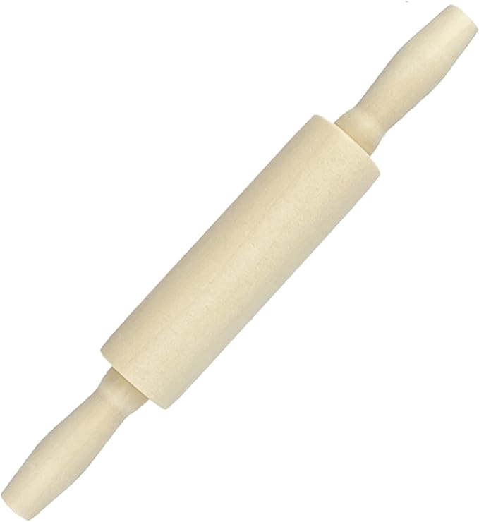 12 Pack Wood Small Rolling Pin for Kids, 7.9 Inch Kids Rolling Pin for Home Kitchen (7.9 Inch)