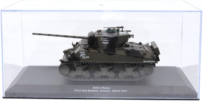 Motor city classics 1:43 Scale Military Diecast Collectible | M4A3 (76mm) 761st Tank Battalion - Germany, March 1944 | Militaria Diecast Model 23195-44
