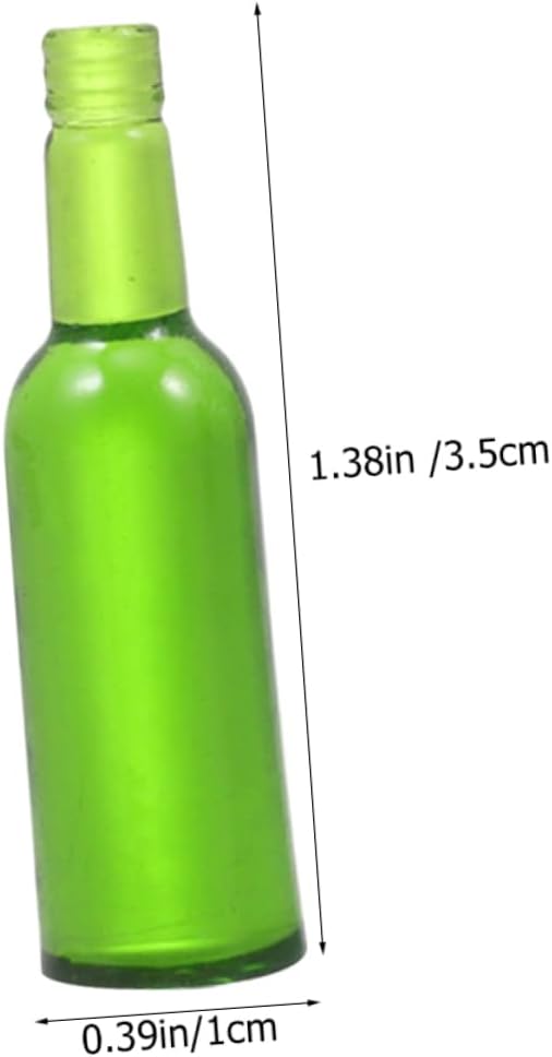 TOYANDONA 12pcs Miniature Beer Bottles Realistic Doll House Accessories for Decoration for Party Scenes and Home Living Room Decor