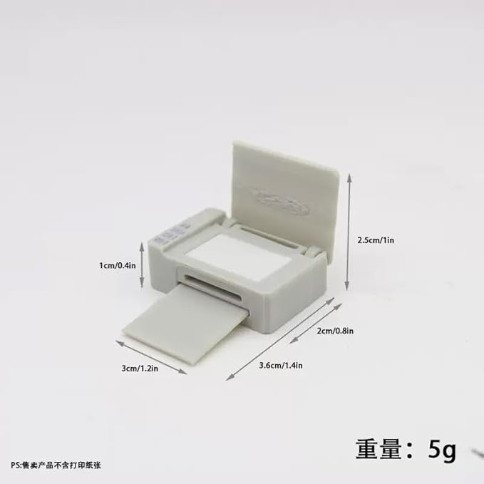 1:12 Mini Dollhouse Accessories Office Supplies Set,Which Including 2 Print Models Miniaure Scene Model for Dollhouse Decor and Dollhouse Furniture.(2 Colors)