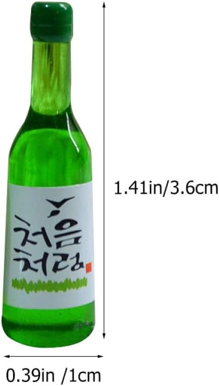 Holibanna 12Pcs Miniature Korean Style Resin Wine Bottle Models for Dollhouse Decor, Mini Scene Accessories for Collectors and Hobbyists