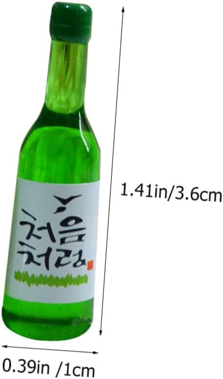CHICAMPERA 12pcs Miniature Wine Bottles Decor Mini Rice Wine Bottles for Dollhouse Micro Landscape