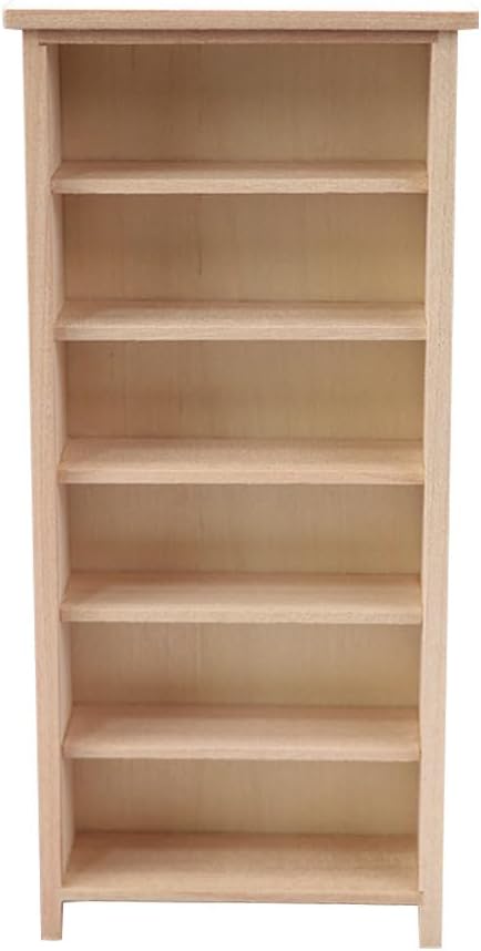 Homoyoyo Doll House Model Doll Storage Cabinet 1 12 Scale Wooden Bookshelf Miniature Wood Furniture Wood Decor Mini Furniture Doll House Furniture Small Wooden Bookshelf Mini House Supply