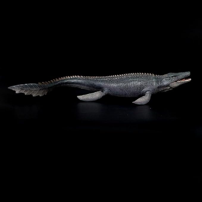 SmilerSmile 14.4" Solid Sea Animals Educational Toys, Simulation Ocean Shark Sea Creature Toy for Toddlers Kids (Hunting Mosasaurus)