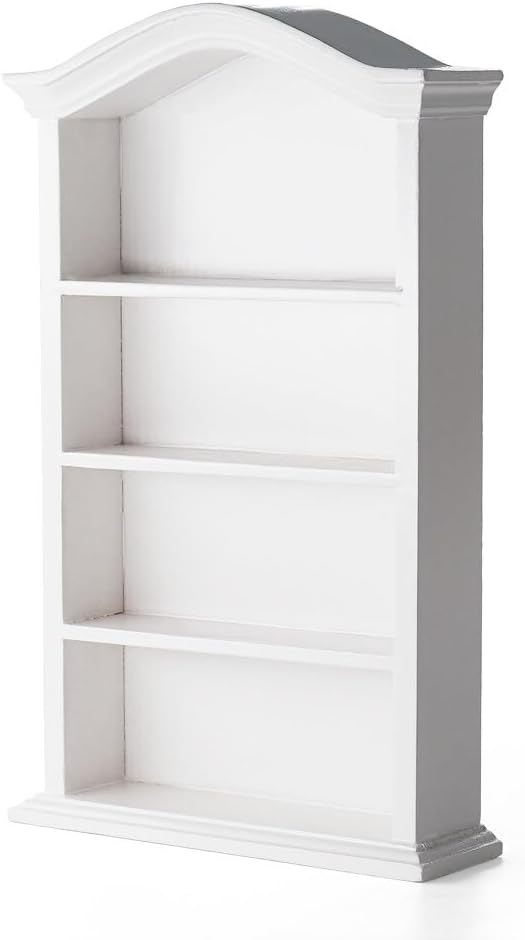 Odoria 1/12 Miniature Shelf Mini Bookshelf Bookcase Miniatures Dollhouse Furniture Accessories Doll House Accessory, White