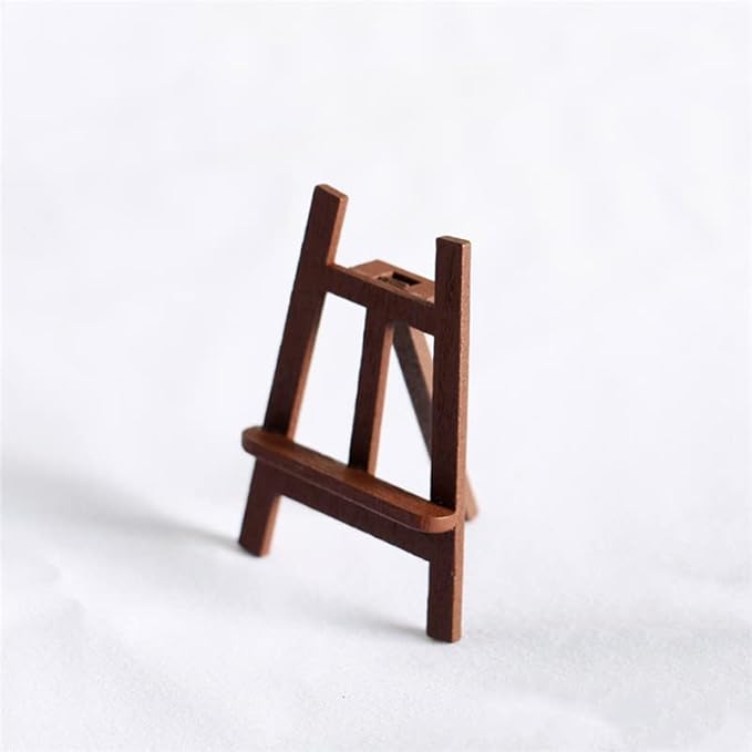 Dollhouse Accessories, 1:12 Dollhouse Miniature 4 Pcs Mini Easel Gallery Decorative Ornament