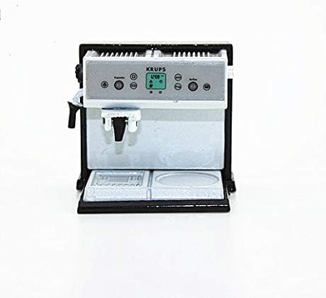 SXFSE 1:12 Dollhouse Miniature Coffee Machine, Mini Simulation Coffee Maker Machine Dollhouse Furniture Kitchen Accessories (Coffee Machine)