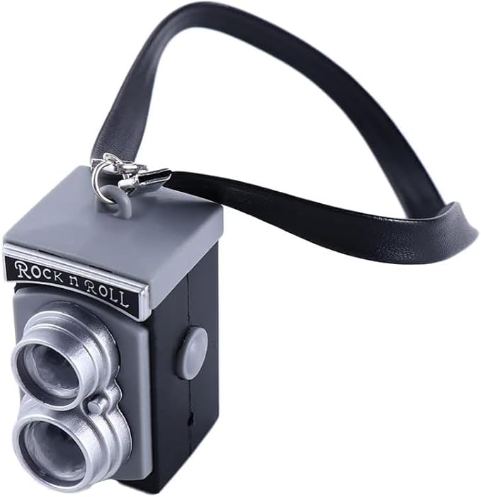 Mini Camera for Dolls, Dollhouse Miniature Digital SLR Camera Dolls House Decoration Mini Camera Ornament Vintage Camera Model Dollhouse Accessories