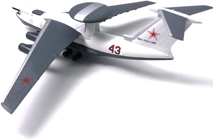 A-50M Mainstay 1/200 Scale Airplane Model Soviet Workhorse AWACS Metal Die-Cast Fighter Model for Collectibles and Gifts