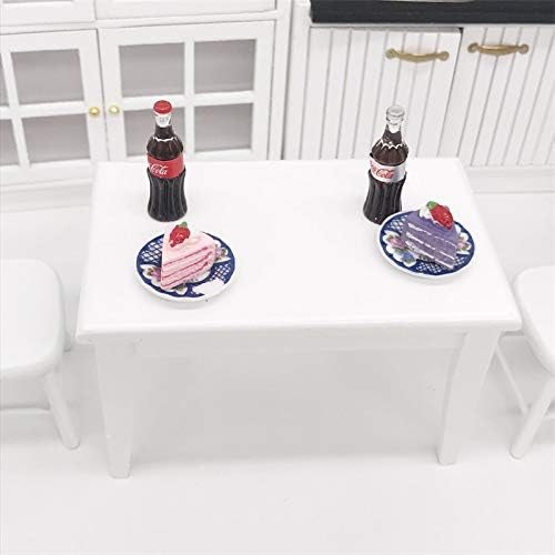 Dollhouse Decoration Accessories, 1:12 Dollhouse Ornament 4 Pcs Simulation Miniature Food Play Drink