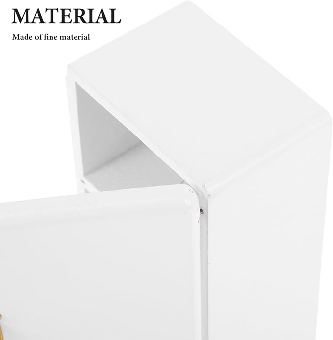 Alasum Doll House Refrigerator Mini 1/12 Scale Miniature Fridge White Mini House Kitchen Accessory for Kids' Mini Home Decor