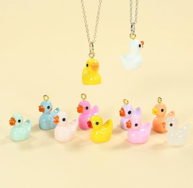 100pcs Mini Resin Black Duck,15 mm Dollhouse Décor Glow in The Dark for Aquarium Decor Micro Fairy Garden Landscape Hide,Seek Party Toys,Easter Basket Stuffer, Gift for All Ages