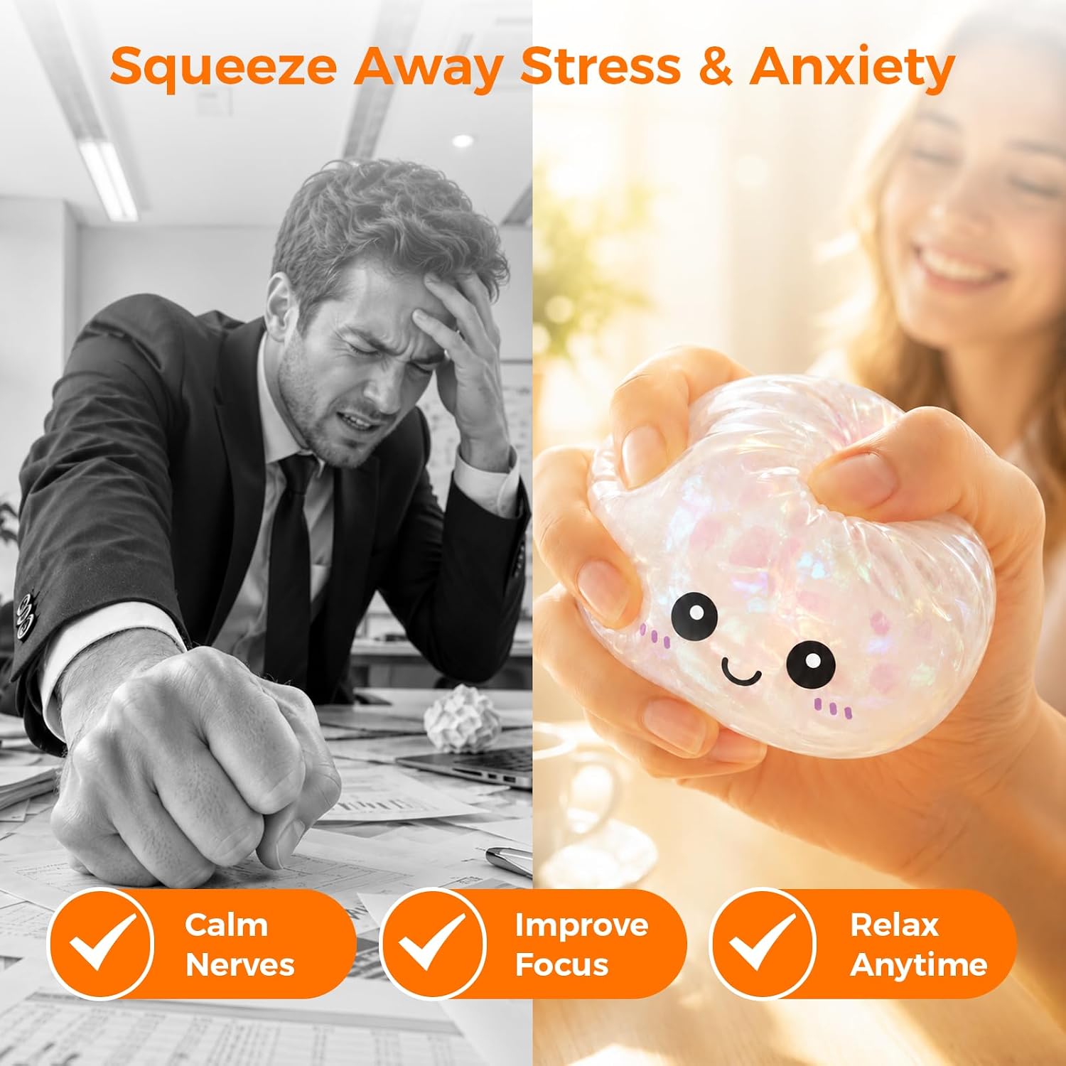 4PCS Dumpling Squeeze Toys, Squishy Mystery Box, Relief for Desk Decor | Random 4 of 14 Colors, Cute Squishy Toys, Sensory Fidget Toys for Anxiety Relief, Party Favors, Birthday Gifts & Desk Toys