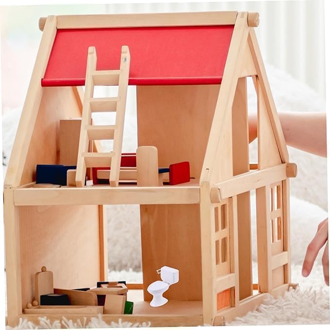 1:12 Scale Miniature Bathroom Toilet - Realistic Dollhouse Furniture for DIY Crafts, Dioramas and Architectural Models