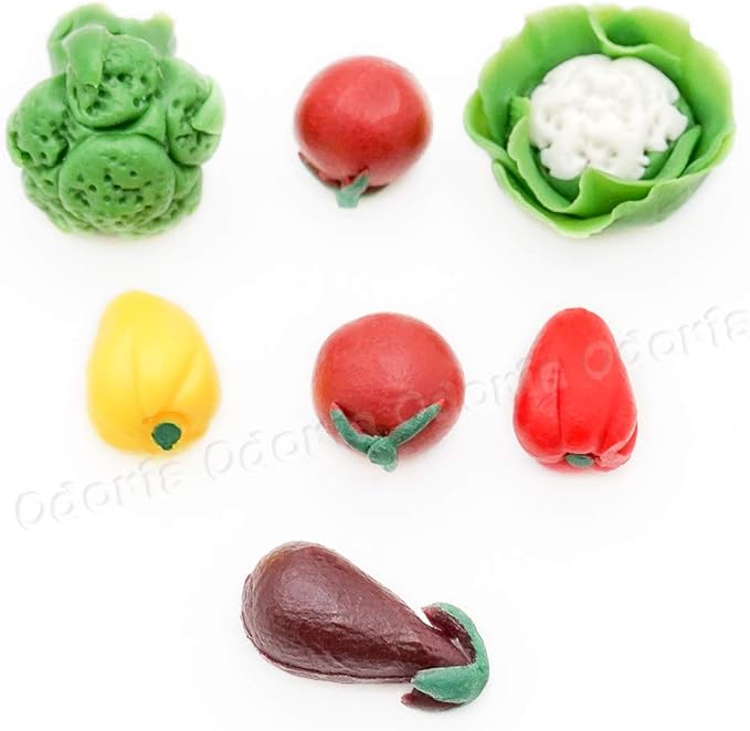 Odoria 1/12 Miniature Fruits and Vegetables Dollhouse Decoration Accessories
